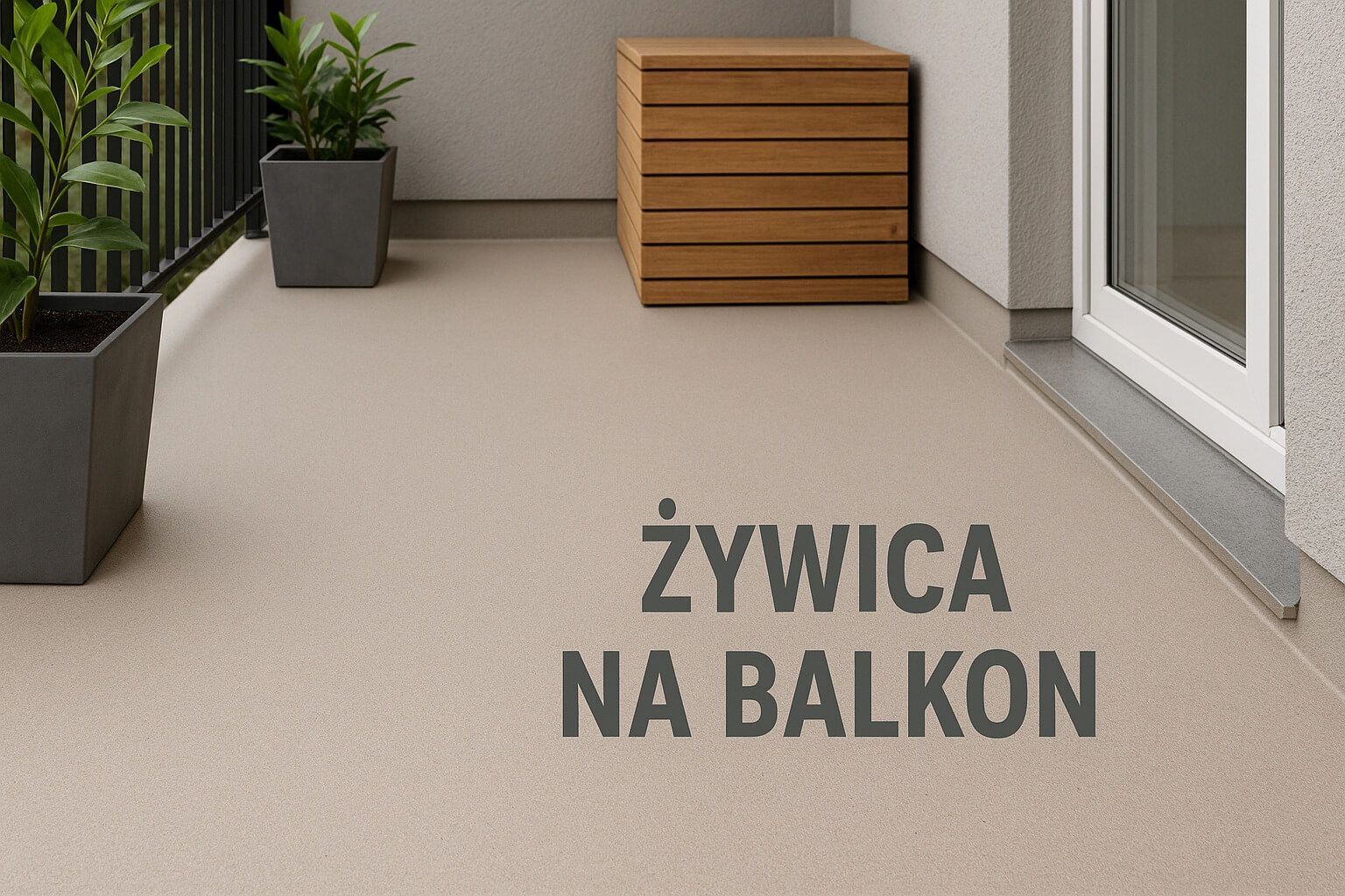żywica na balkon