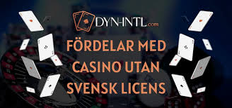 Casinon utan svensk licens Fördelar och nackdelar